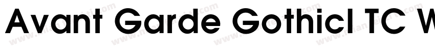 Avant Garde GothicI TC W08 Demi字体转换
